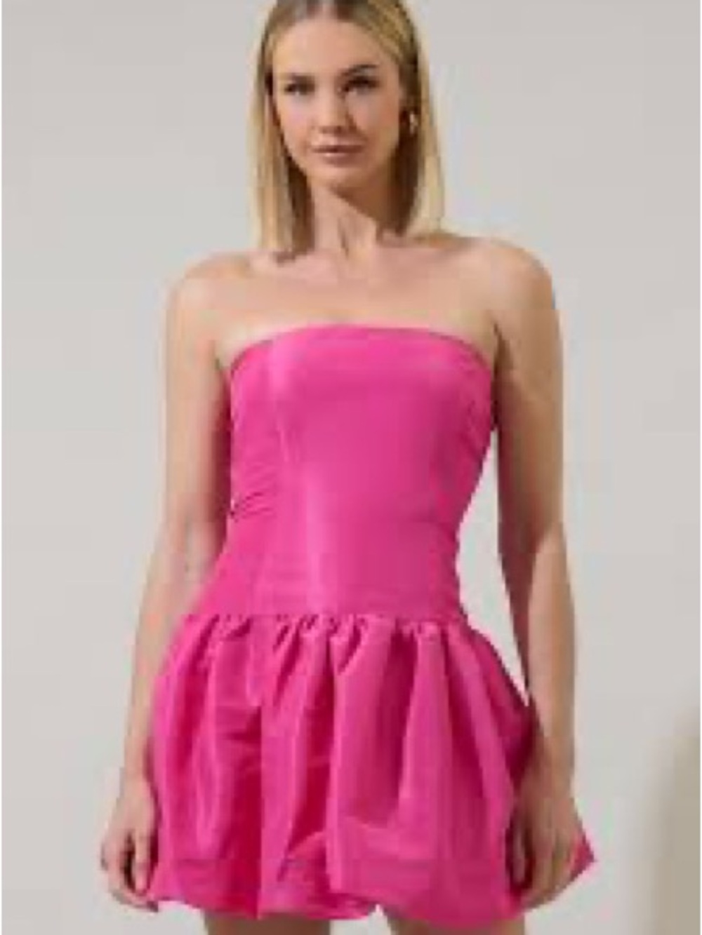 Sugarlips Hot Pink Strapless Mini Dress size medium